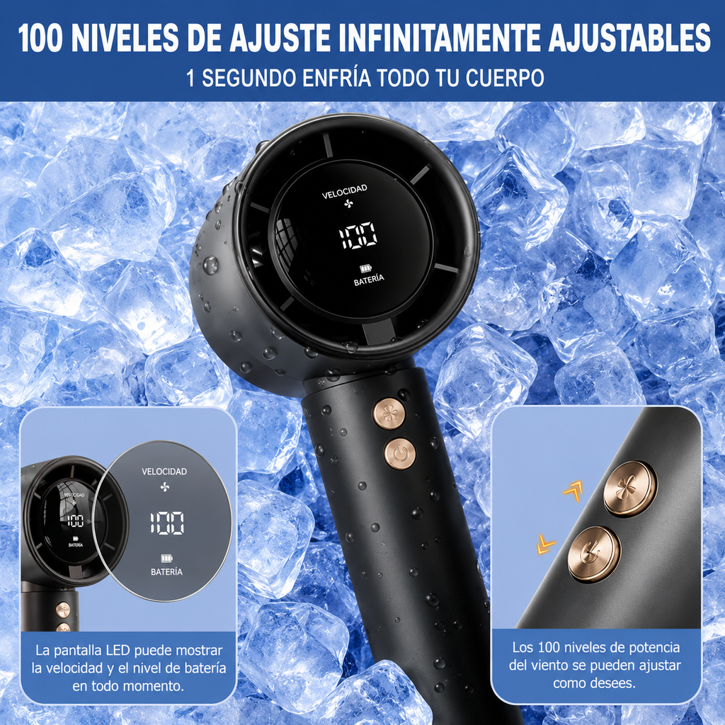 Ventilador Portátil N68 Turbo