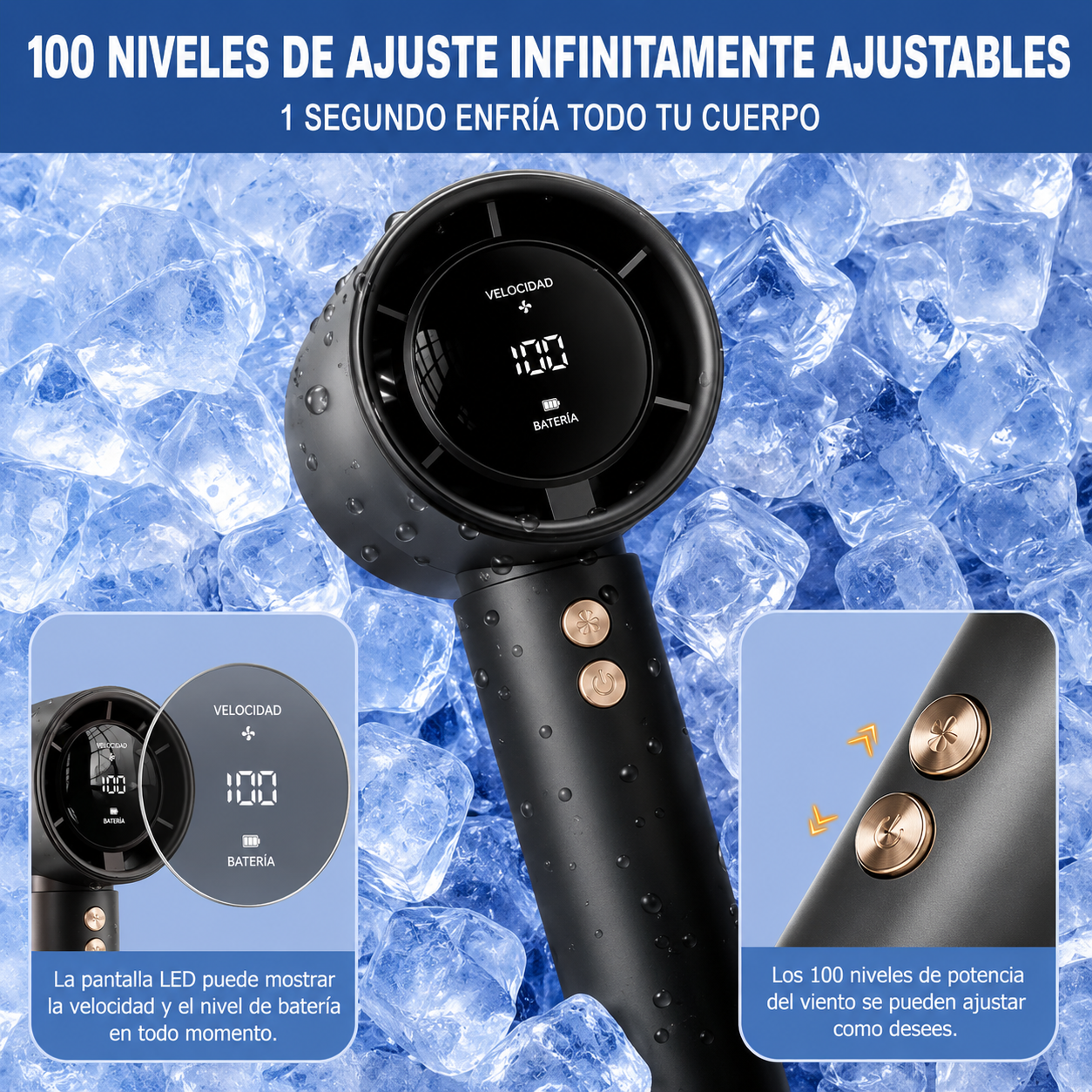 Ventilador Portátil N68 Turbo