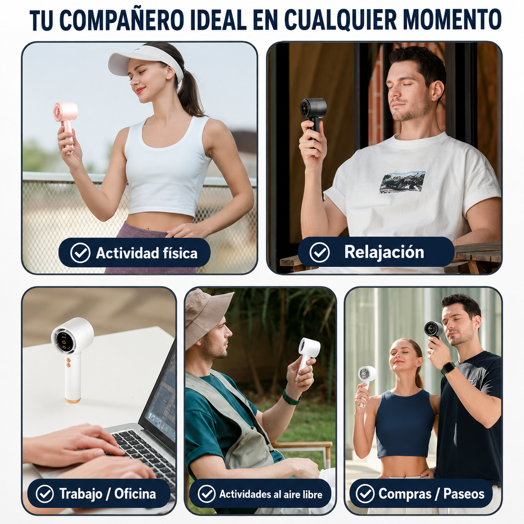 Ventilador Portátil N68 Turbo